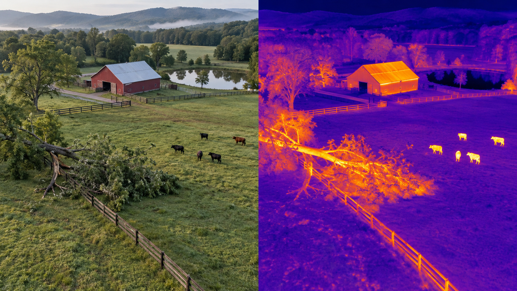 Thermal & Event Inspections service performed with a Matrice 4T-style drone
